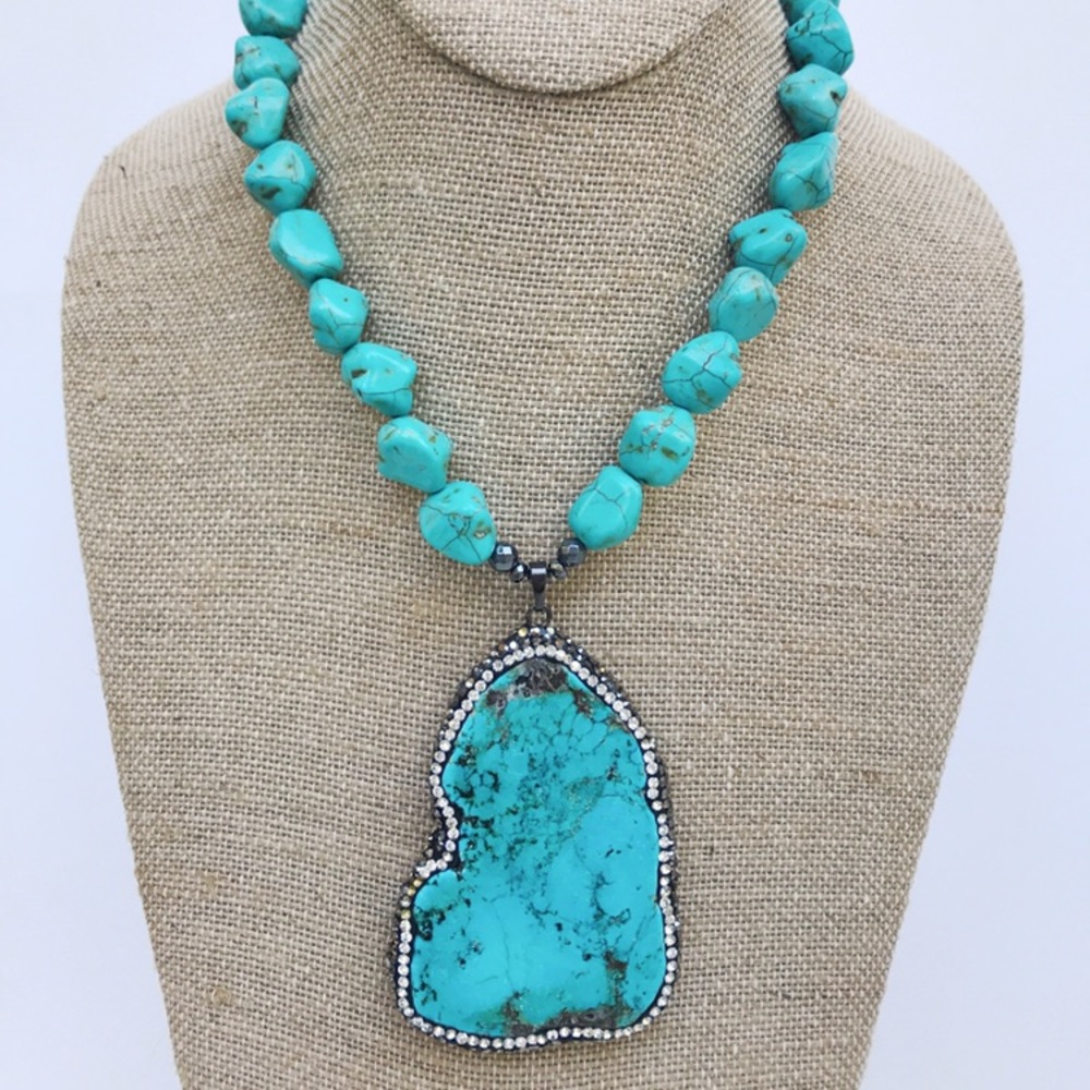 Turquoise Nugget Necklace